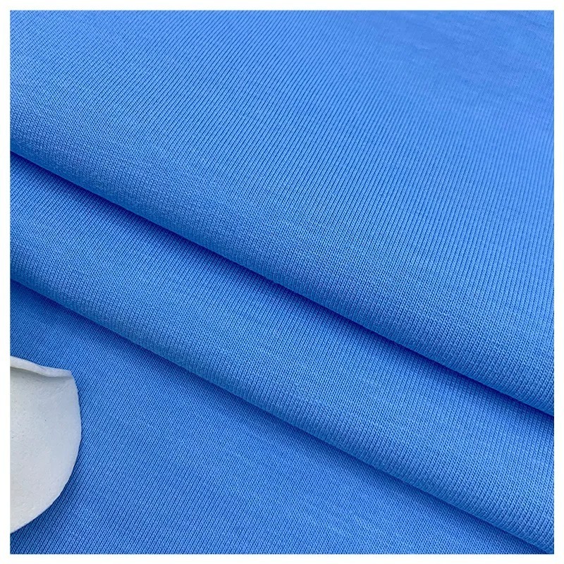 Shaoxing Textile 95% Bamboo Fiber 5% Spandex Elastic Knitted Jersey Baby Romper Sleepwear T-shirt Clothes Fabric Wholesale