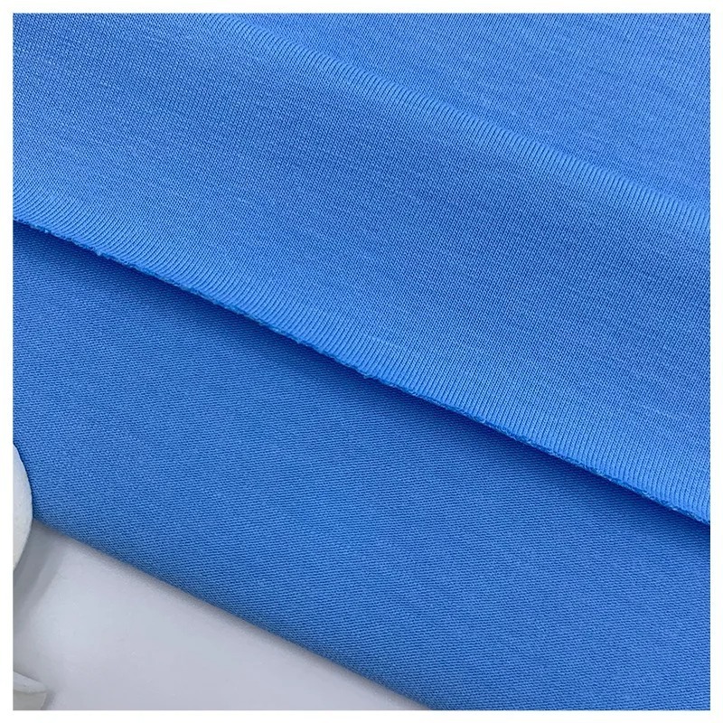 Shaoxing Textile 95% Bamboo Fiber 5% Spandex Elastic Knitted Jersey Baby Romper Sleepwear T-shirt Clothes Fabric Wholesale