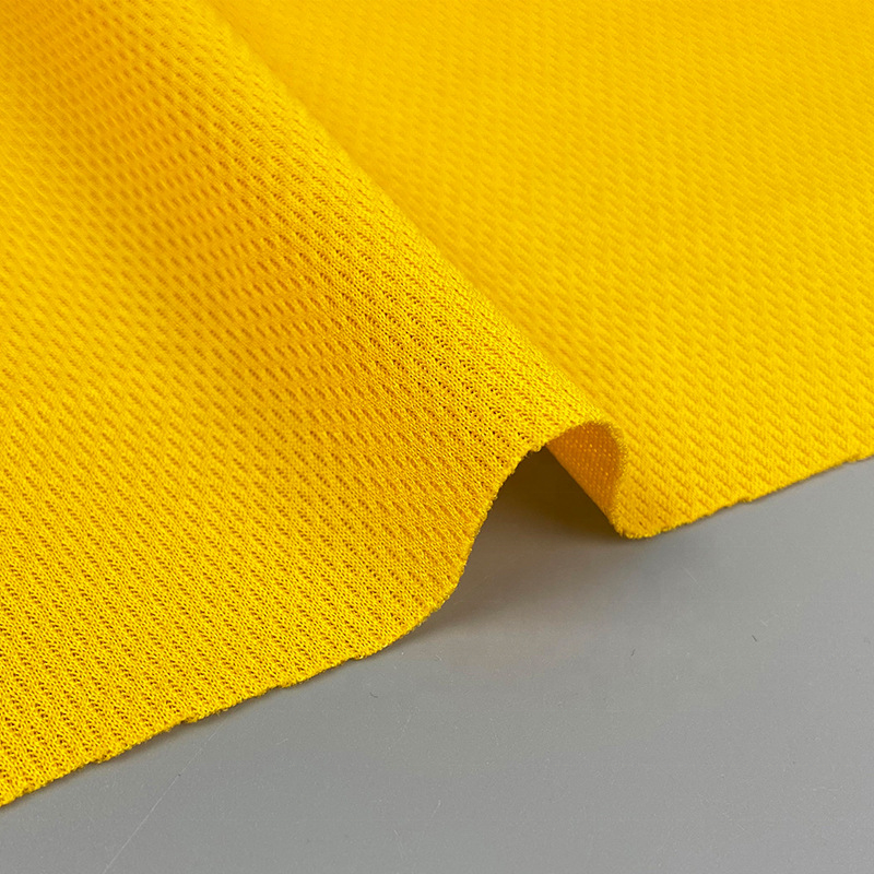 China Manufacture 100% Polyester Sports Lining Quick Dry Breathable Knitted Bird Eye Mesh Fabric For T shirt