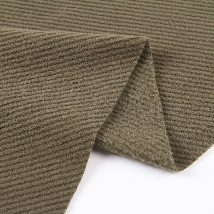 Wholesale Stripe Micro Twill Single Brushed Polyester Thermal Polar Fleece Fabric For Hoodie