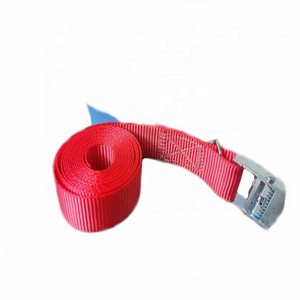 Hot sale cargo lashing  heavy duty width 25mm 500kg cambuckle ratchet tie down straps