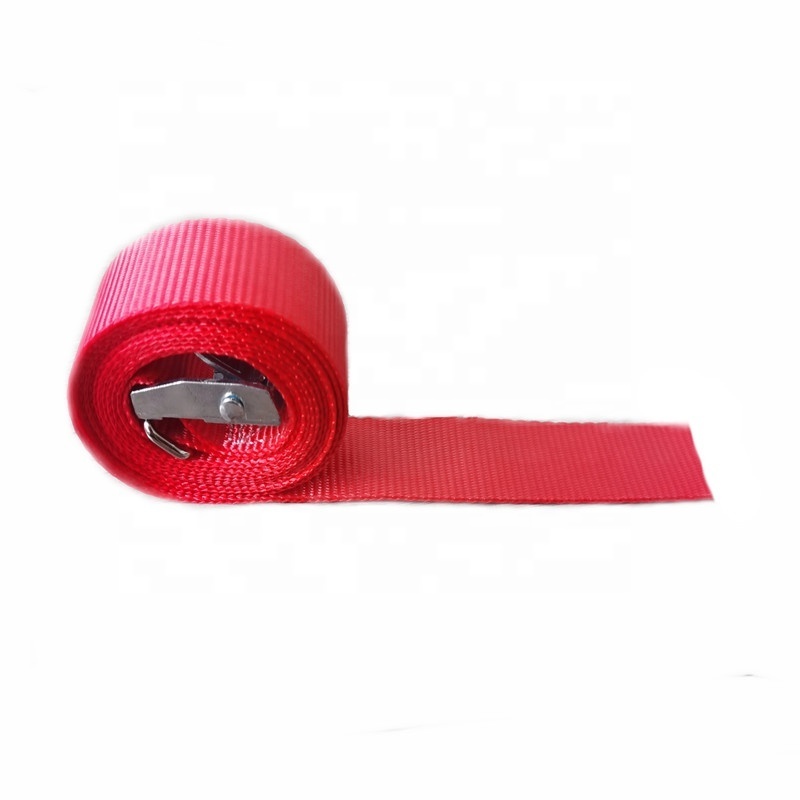 Hot sale cargo lashing  heavy duty width 25mm 500kg cambuckle ratchet tie down straps