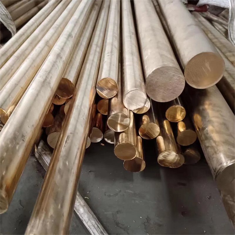 JIS C5212 C54100 Pb104 CuSn8 Bronze Round Bar 2-200mm Casting Phosphor Bronze Rod Price Per Kg