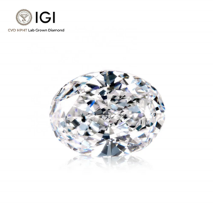 D Colour 3.05CT SI1 HPHT Cultivated Diamonds Loose Wedding Bands Studs Necklaces Rings Oval Cut IGI Cultivated Diamonds