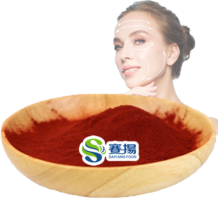 Bulk Food Grade Haematococcus Pluvialis Extract Astaxantina Natural Astaxanthin Supplements Price 1KG 1% 2% Astaxanthin Powder