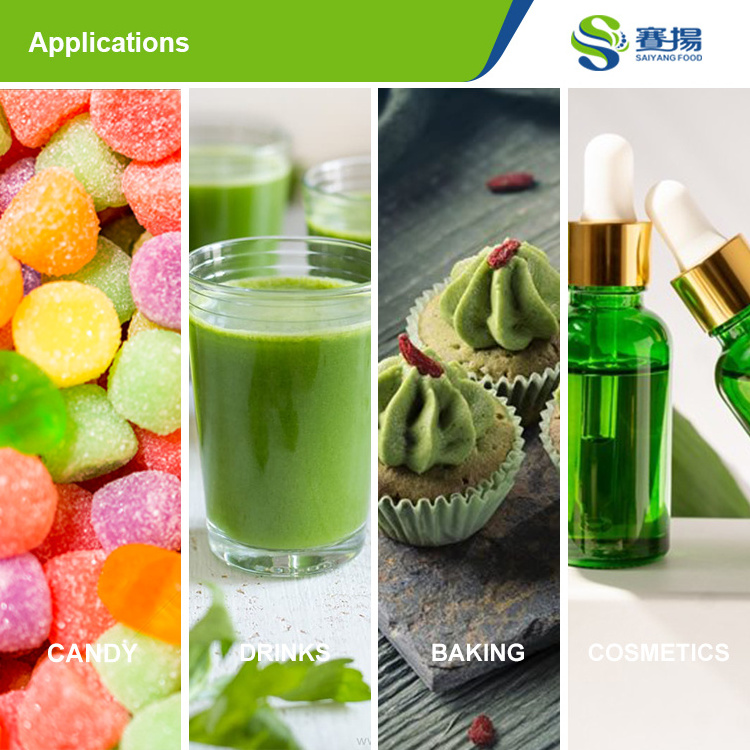 Iso Factory Supply Bulk Green Apple Juice Flavor Drink Powder Concentrate Green Apple Fruit Powder