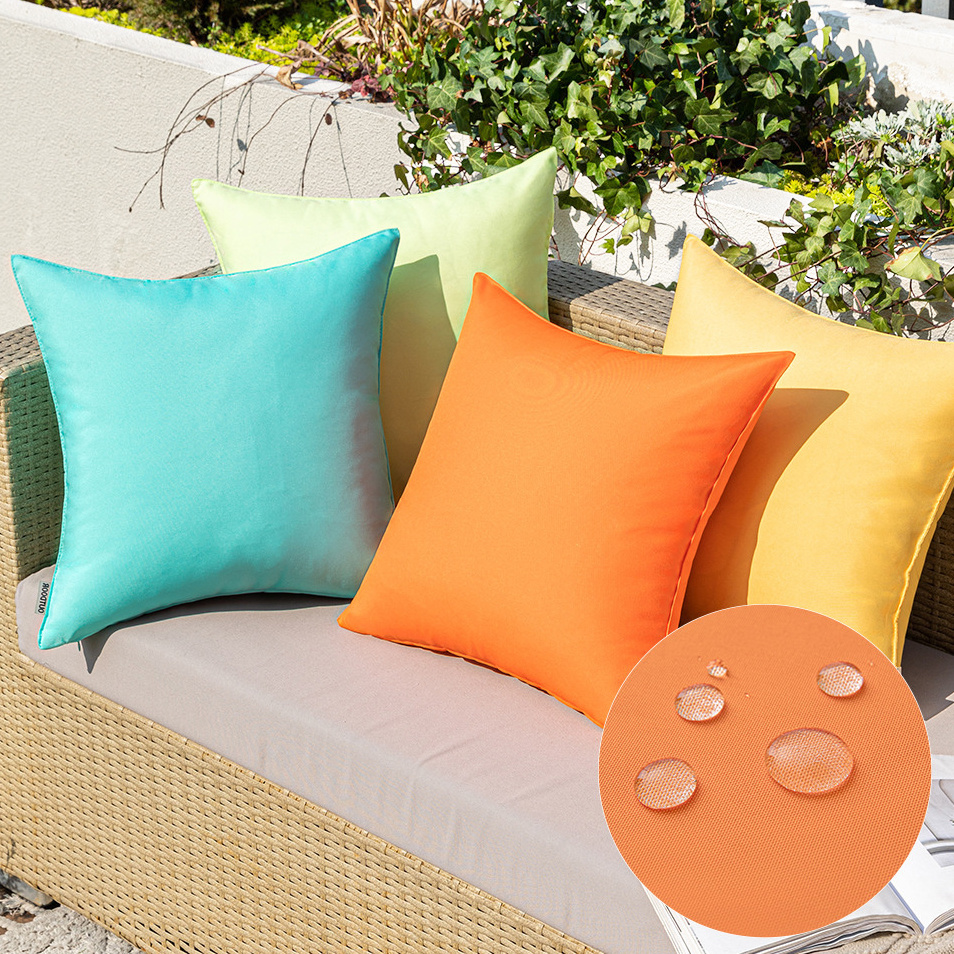 Custom Waterproof Outdoor Garden Seat Cushion Cover Home Patio Furniture Decor Luxury Water Resistant Waterproof Pillow Cover