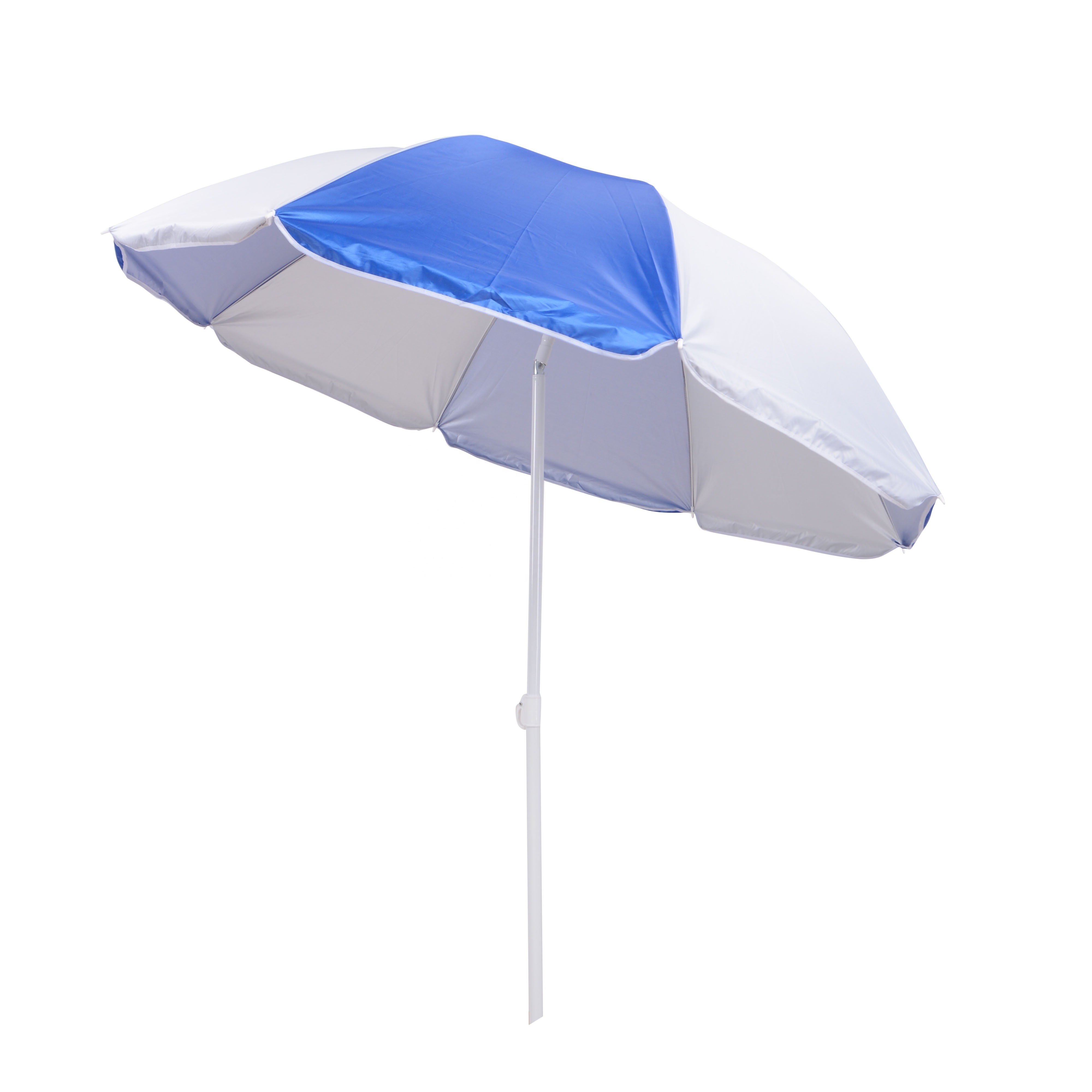 2023 New China Cheap  Blue And White Solid Outdoor Umbrella Fringe Beach Round Umbrella