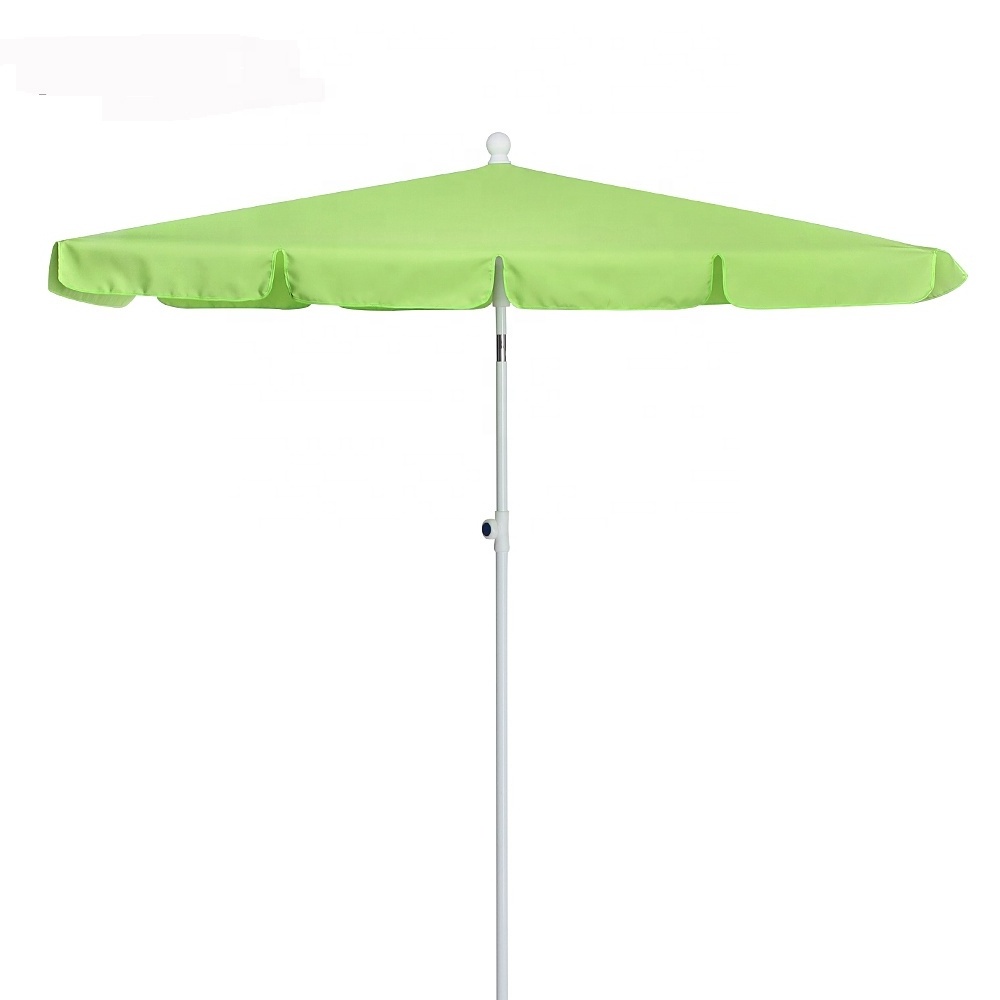 2023 Outdoor Sunshade Large Rectangular Umbrella High Quality Polyester Patio Beach Umbrella