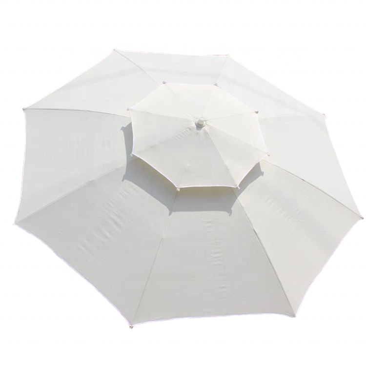 2022  New 8 FT Product Double layer Canopy  Outdoor Sun Protect Garden Umbrella Large Umbrella For Garden Swimming Pool