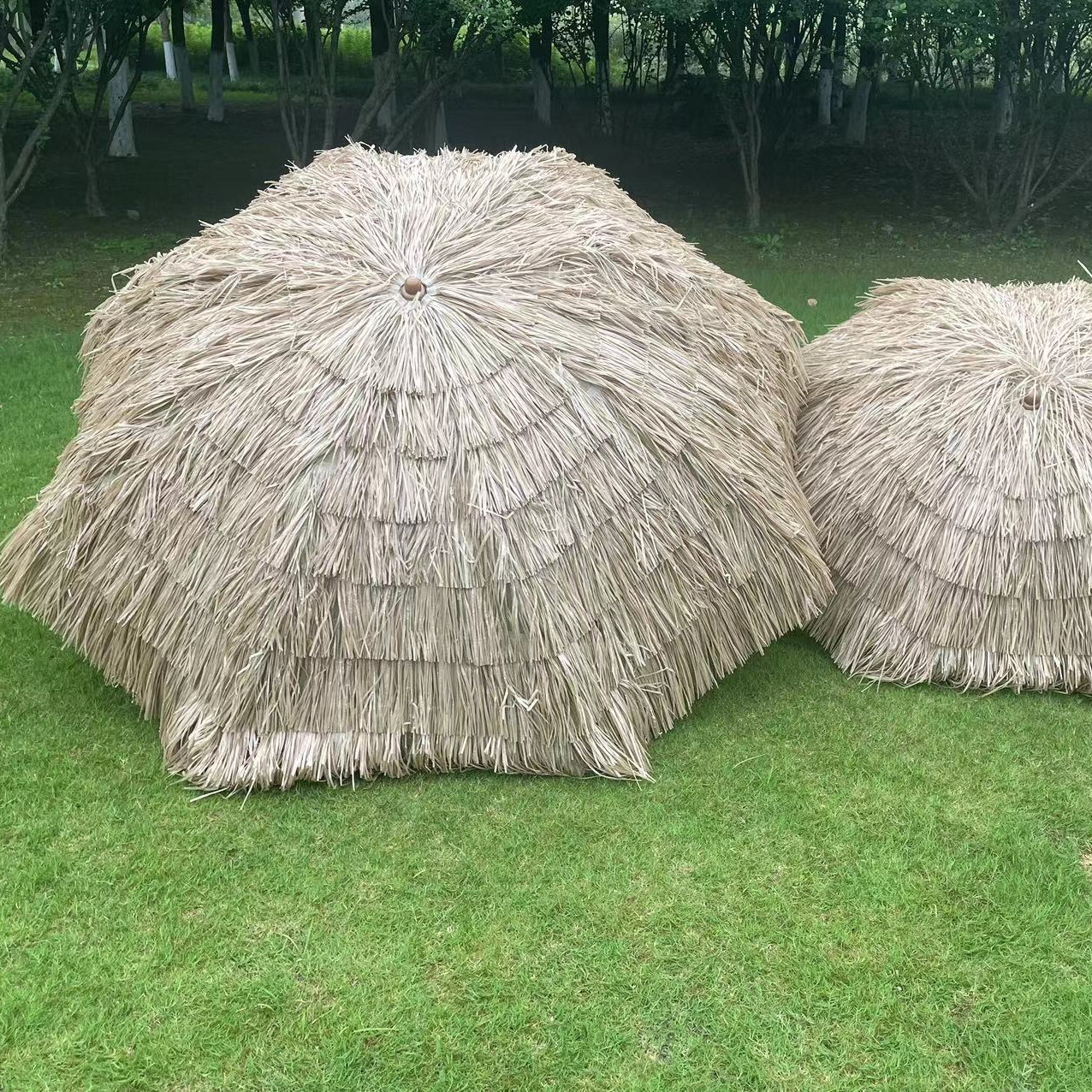 Umbrella Outdoor Straw Pp Umbrella Product Party Umbrella Beach Thatch Tiki Hawaiian Sun Shade Parasol