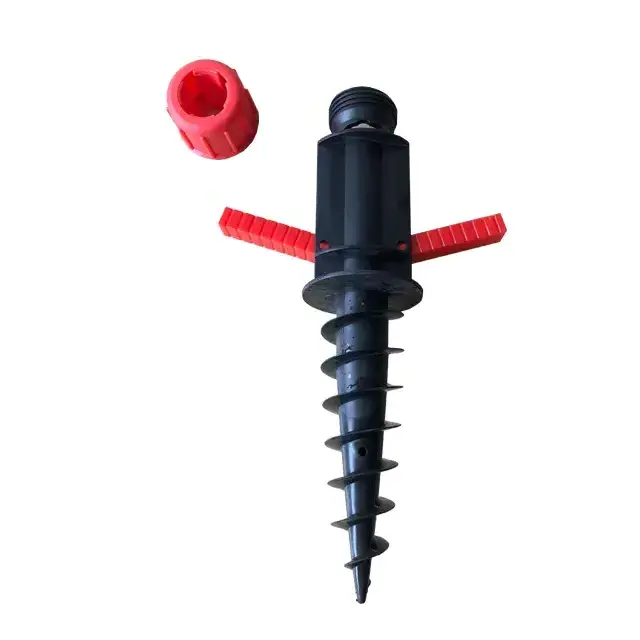 Hot Sale Beach Umbrella Pole Holder Plastic PP Sand Anchor Outdoor Umbrella Ground Screw Sand Anchor