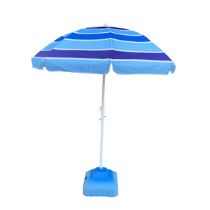 2023 New 6FT Outdoor UV Protection Stripe Beach Umbrella With Zinc Tilt Cheap Umbrella