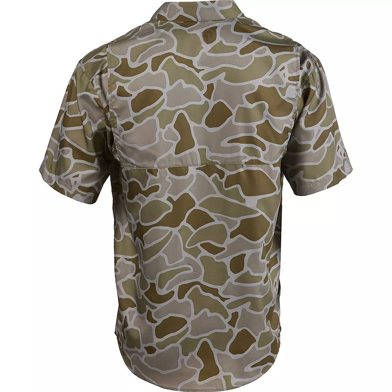 UPF50+ Mens Clothing Breathable Custom Camping Shirt Sun Fishing Shirts