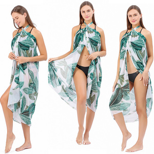 Factory Customization Wholesale New Fashion Custom Rayon Lady Beach Pareo Sarong For Woman