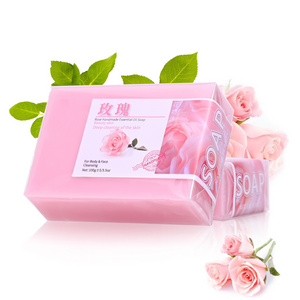 Wholesale Natural Hydrating Whitening Moisture Retention Deep Moisturizing Pink Rose Handmade Soap