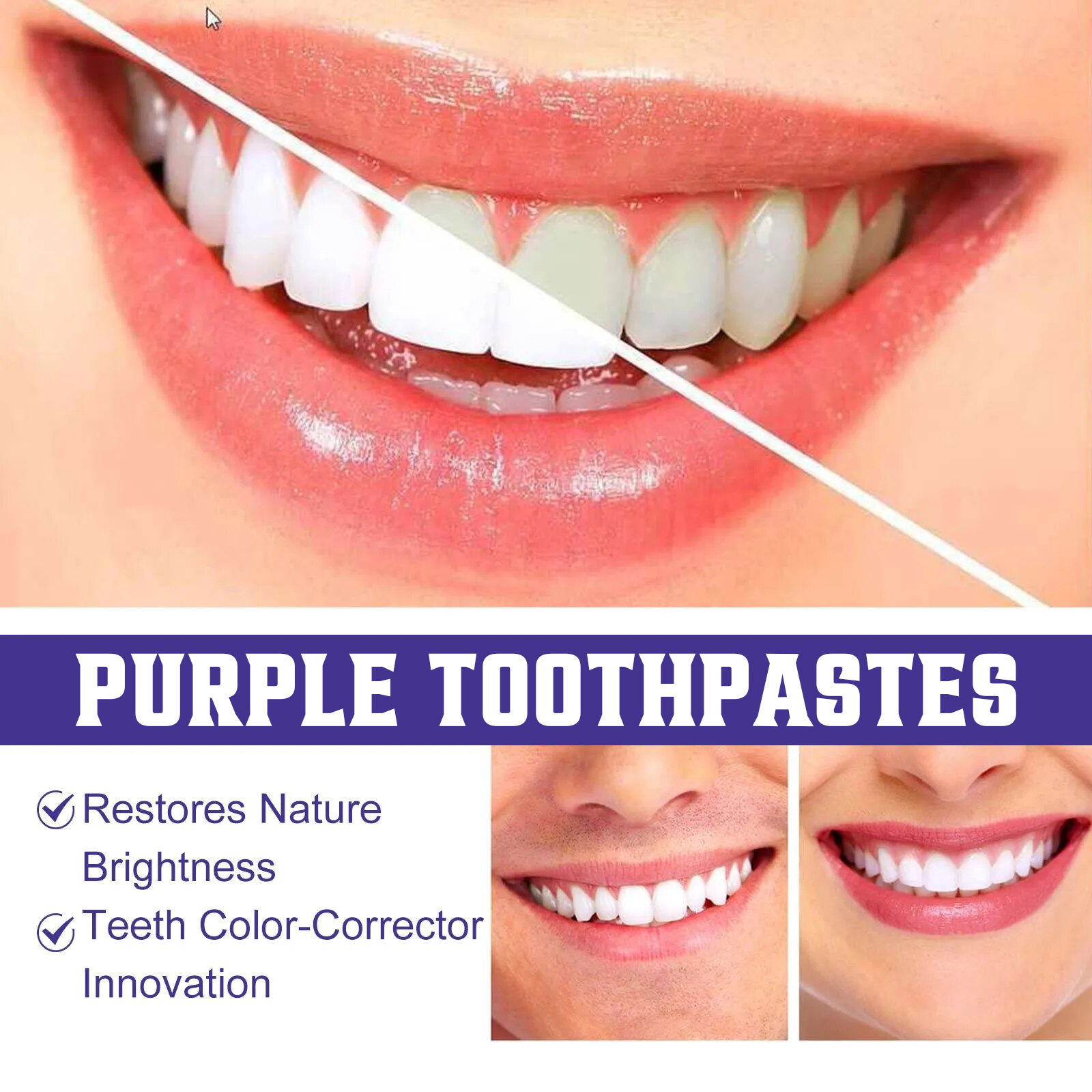 Jaysuing Wholesale Purple Tooth Whitening Toothpaste for Cleaning Stains Whitening Toothpaste