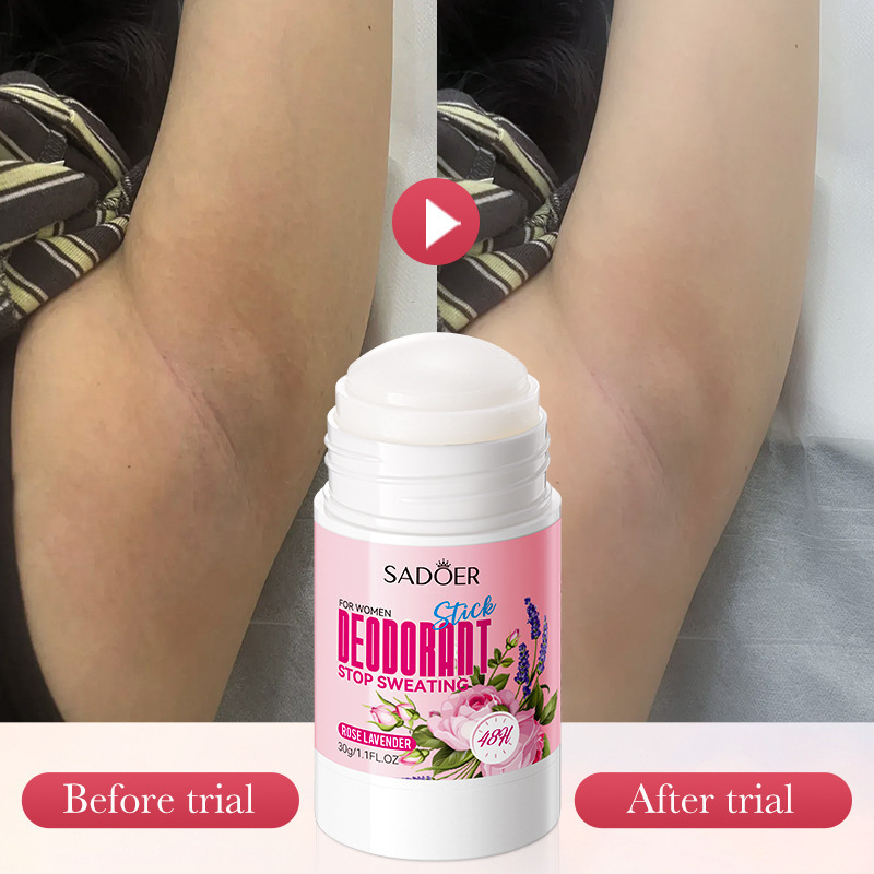 Hot sales underarm odor refreshing non sticky Body Deodorant Stick Spray women's anti sweat stick