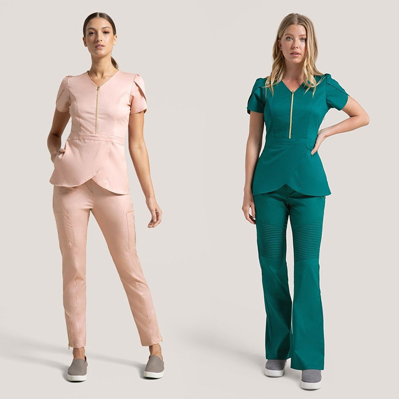 Eco-friendly Fashion Trendy Style Soft Fabric High Quality Uniform Scrubs Sets Medical Nurse Scrub Suit