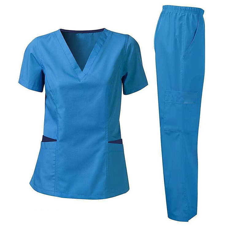 fuxin fuyi group wholesale medical cheap custom surgical scrubs uniform scrubs top dropshipping nursing scrub sets