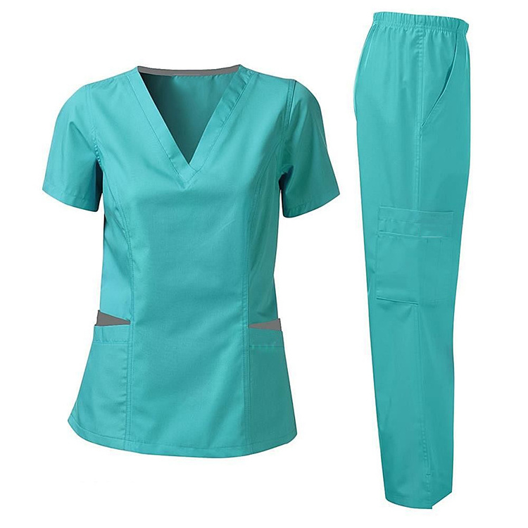 fuxin fuyi group wholesale medical cheap custom surgical scrubs uniform scrubs top dropshipping nursing scrub sets