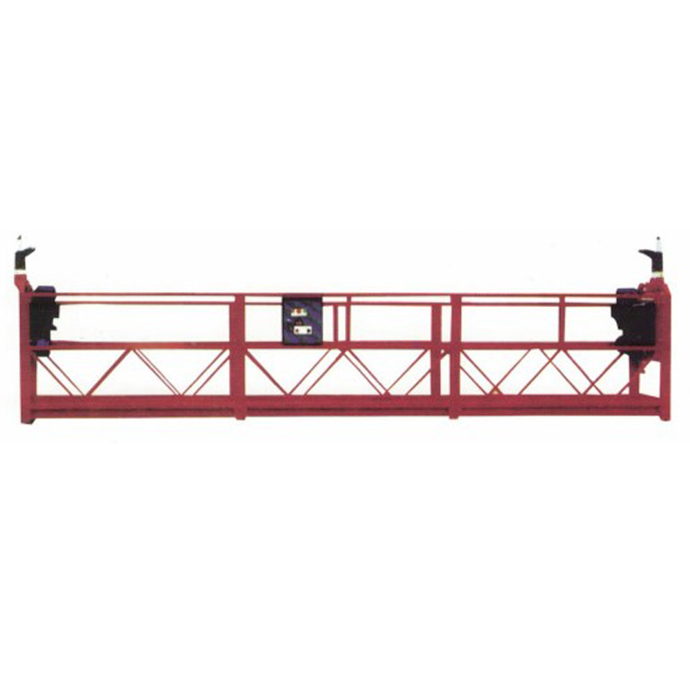 Red painted zlp630 steel suspended platform safety working suspended access platform