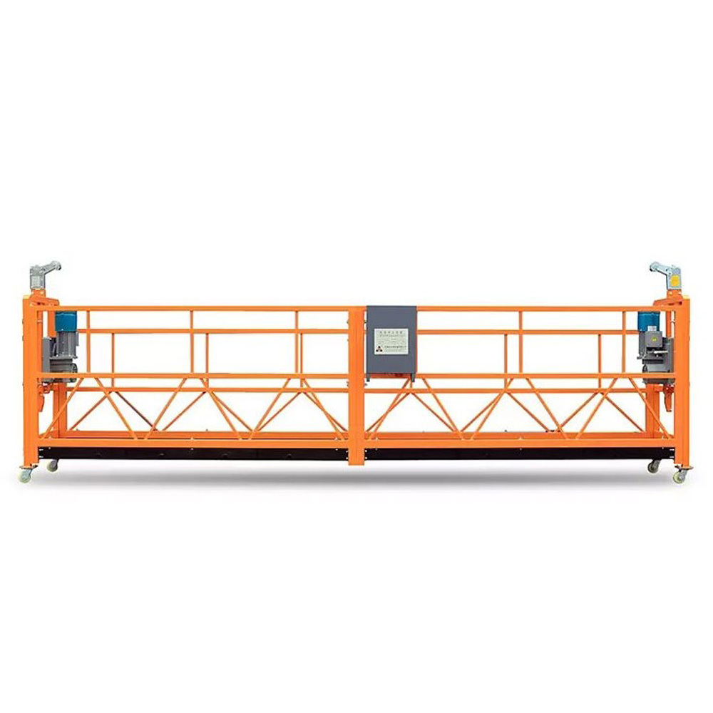 Red painted zlp630 steel suspended platform safety working suspended access platform