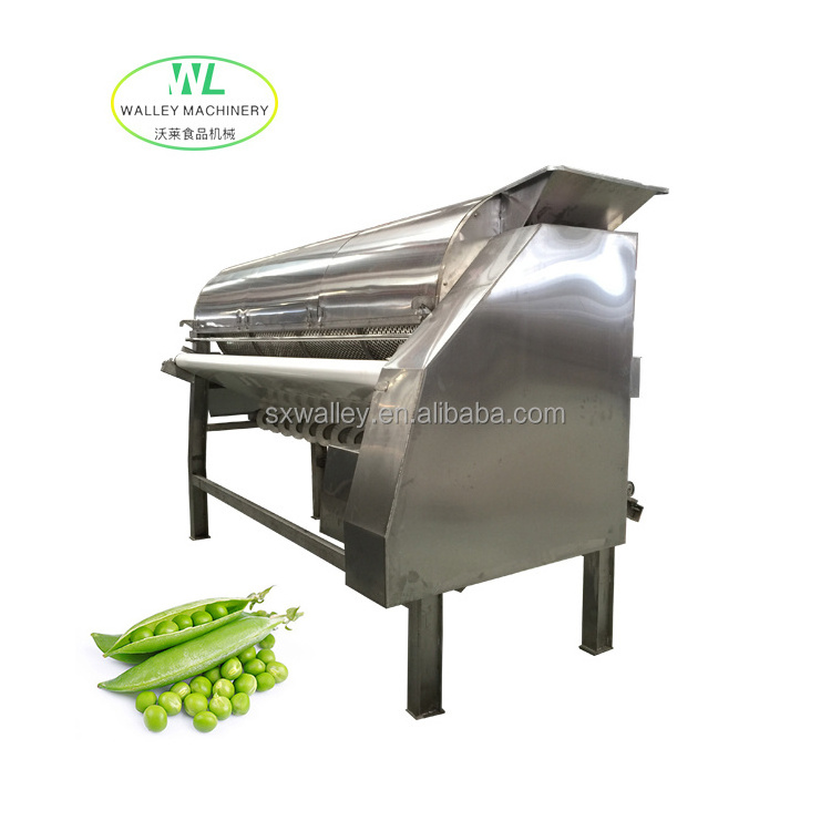 Hot Sale Industrial Green Pea Peeling Machine Pea Depodding Peeler Bean Podding Equipment Pea Sheller