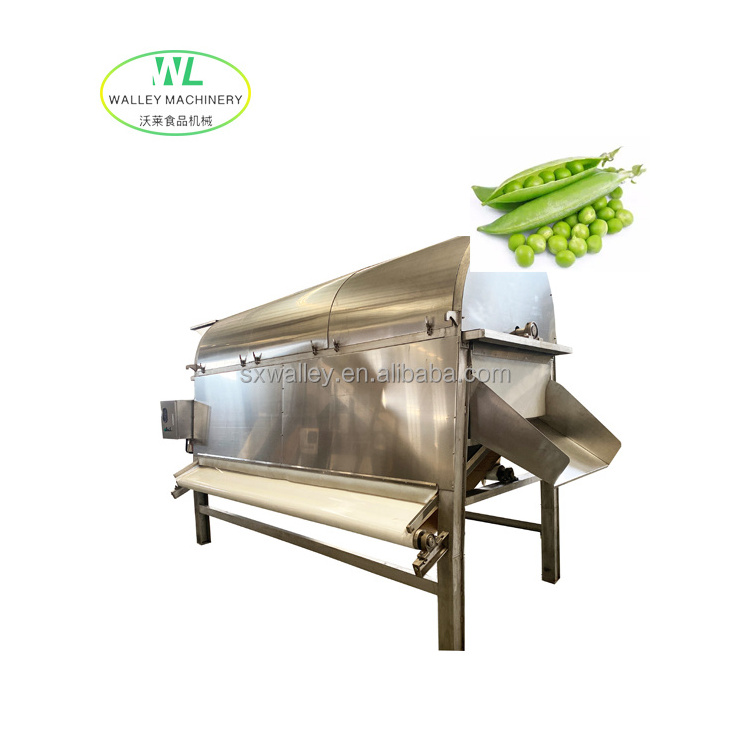 Hot Sale Industrial Green Pea Peeling Machine Pea Depodding Peeler Bean Podding Equipment Pea Sheller