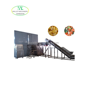 High Rate of Rebuy industrial freezer price carrots/Onions/French fries vegetables quick freeze freezers blast freezer machine