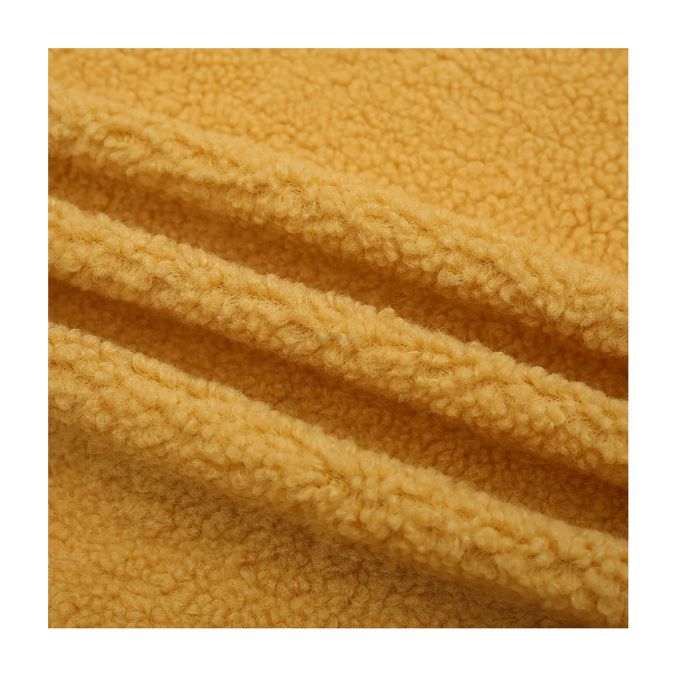 Popular Sherpa Fleece Fabric For Autumn and Winter Imitation Lamb Wool Plush Recycled Fabric For Jacket Garment