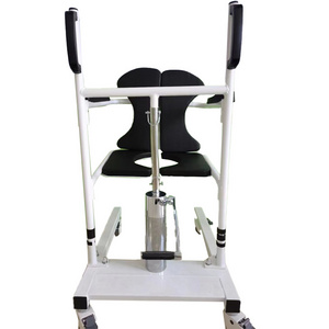 Manual Hydraulic Lift Transfer Chair Rehabilitation Equipment for Hospital Nursing Patients