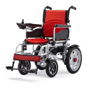 Portable Travel Electric Wheelchair with Shock Absorption Folding Power Rehabilitation Equipment for Convenient Mobility