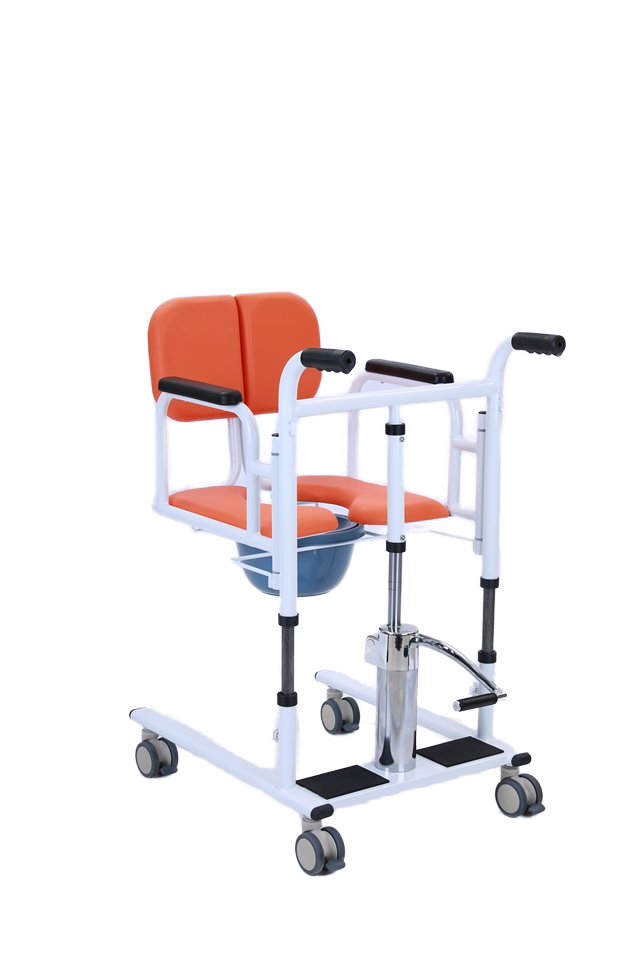 Portable electric hydraulic toilet elderly patient transfer lift commode chair for old people