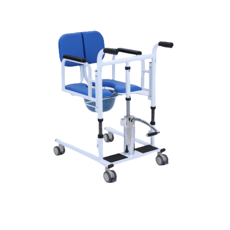 Health Care Supplies Steel Hydraulic Patient Transfer Lift Chair With Commode Shower