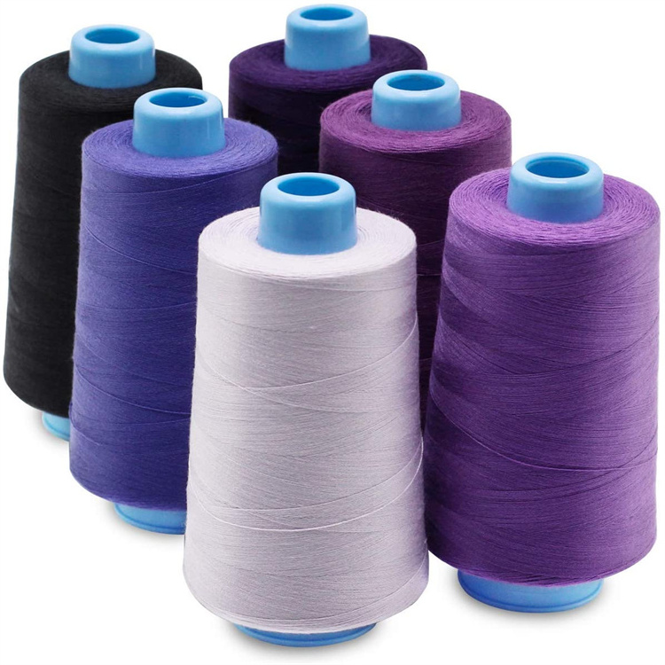 40s/2  30s/2  20s/2 100% Spun Polyester Sewing Machine Thread Cone 5000Yds Industrial Thread