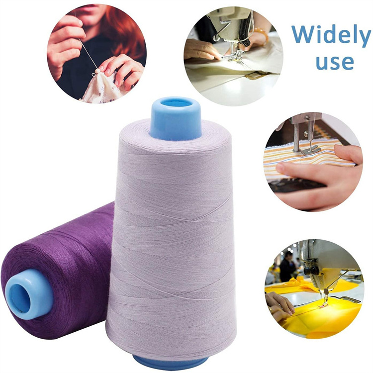 40s/2  30s/2  20s/2 100% Spun Polyester Sewing Machine Thread Cone 5000Yds Industrial Thread