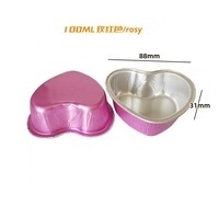 Heart Shaped Valentine Aluminum Baking Mold Pan with Lids for Valentine Mother's Day Wedding Birthday Baking Supplies