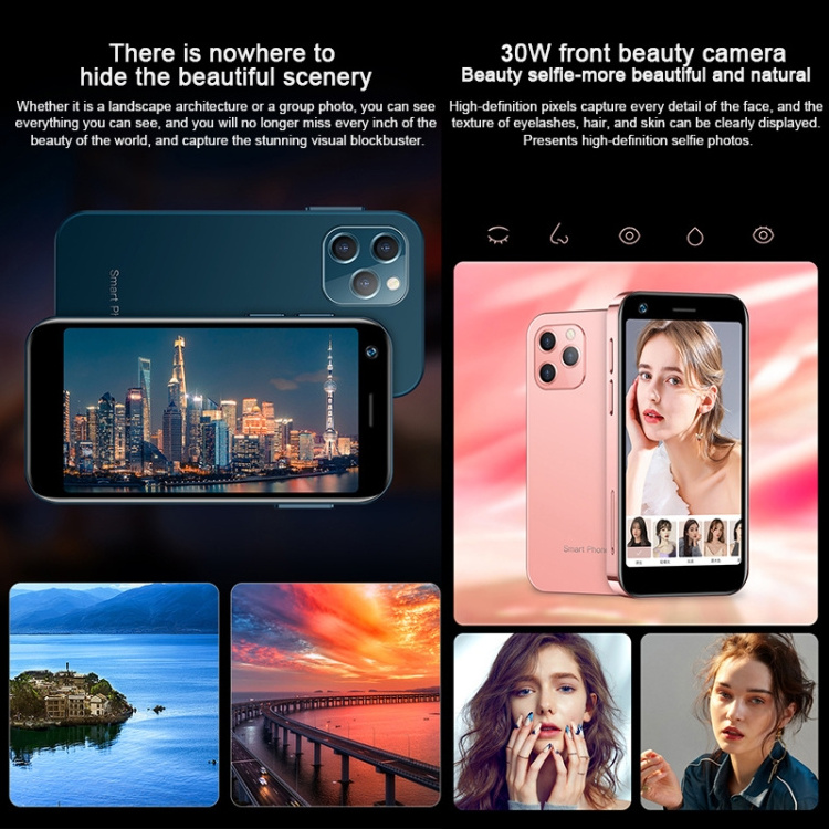 High Quality SOYES XS12 4G Mini Card Smart Phone 3GB+64GB 3.0 inches Handy Android 9.0 Quad Core Dual Sim Mobile Phone