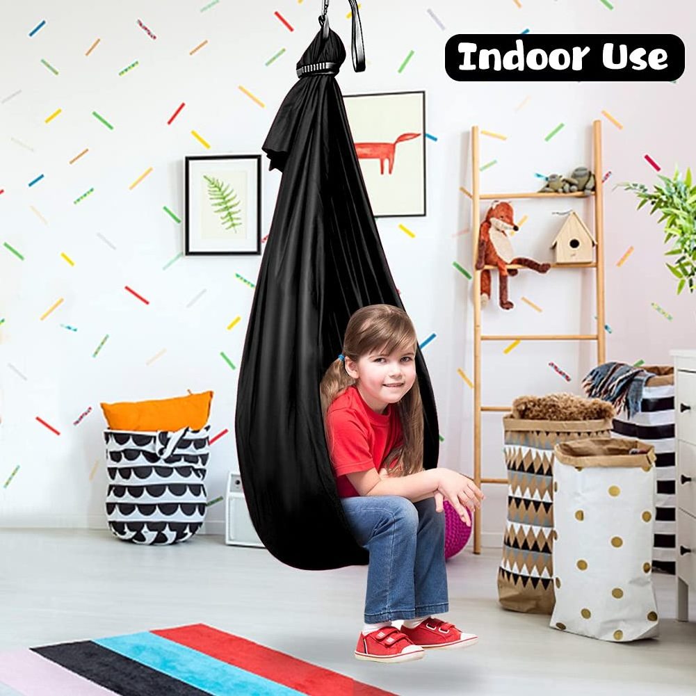 Garden indoor Customized Lightweight Sensory Swing Relief Autism Therapy Yoga Aerial Hammock Swing For Kids Indoor Integration S