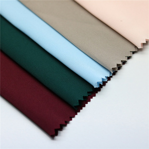 Shaoxing Textile 50D High Quality Custom Stretch Chiffon Solid Plain Satin Fabrics For Clothes