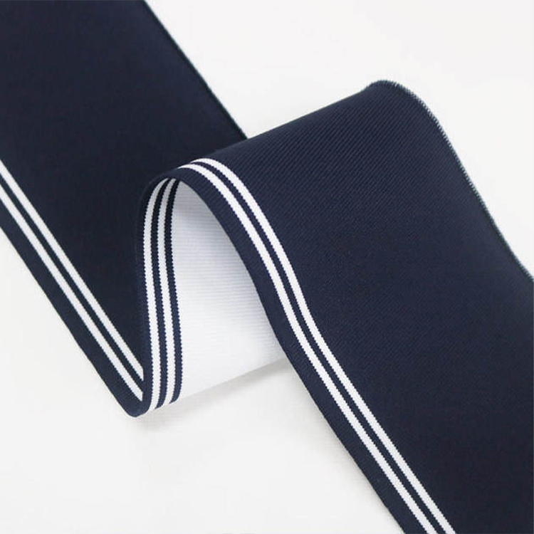 2024 New Spring Autumn Flat Machine Cotton Clothing Rib Cuffs Hem Accessories For Uniforms Polo Shirts