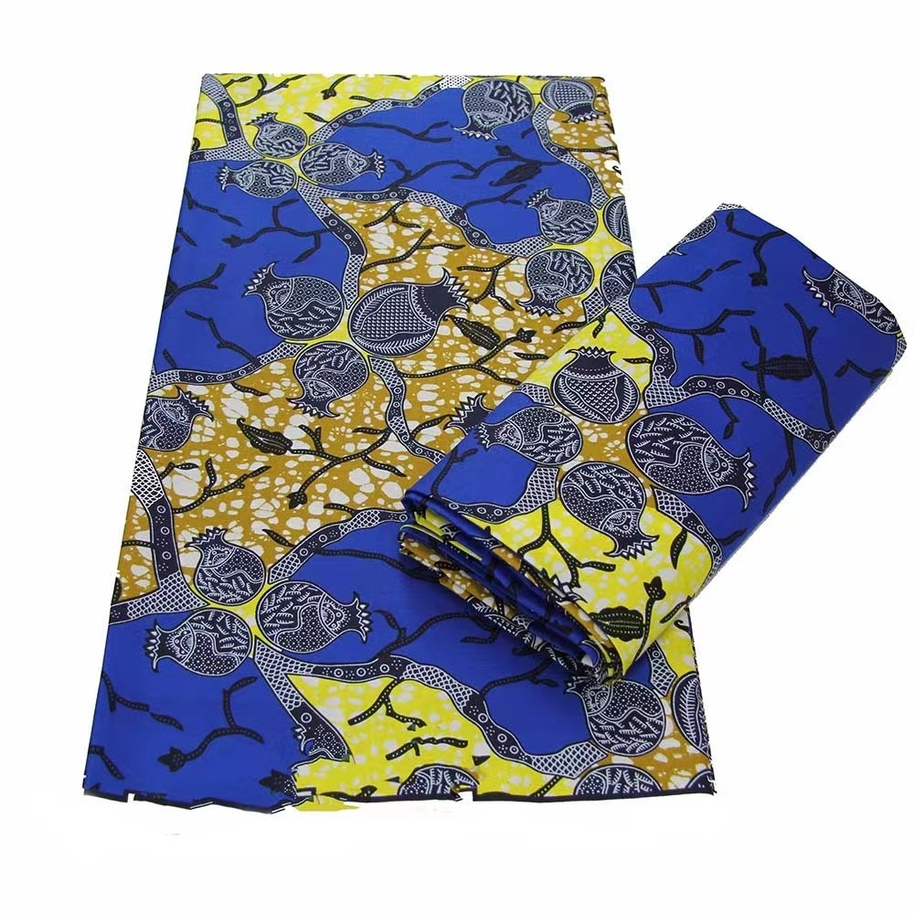 Real Wax Fabric African Wax Prints Ghana Ankara Style Colorful Spandex Polyester Fabric