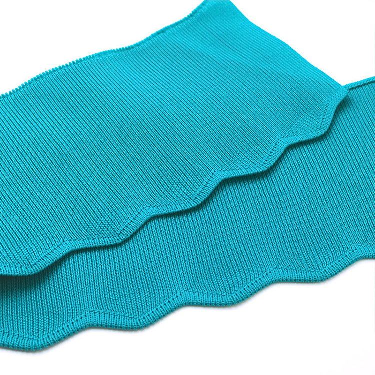 Hot selling Recycled Cotton/Spandex collar cuff and rib knit cuff for T-shirt for adults and children