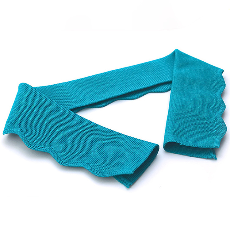 Hot selling Recycled Cotton/Spandex collar cuff and rib knit cuff for T-shirt for adults and children