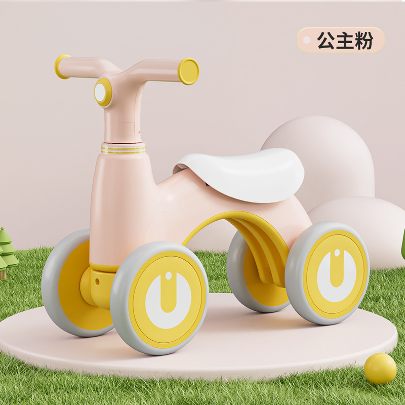 2024 Most hot sale baby four wheels Light Electric Scooter new design plastic kids toy car for sale