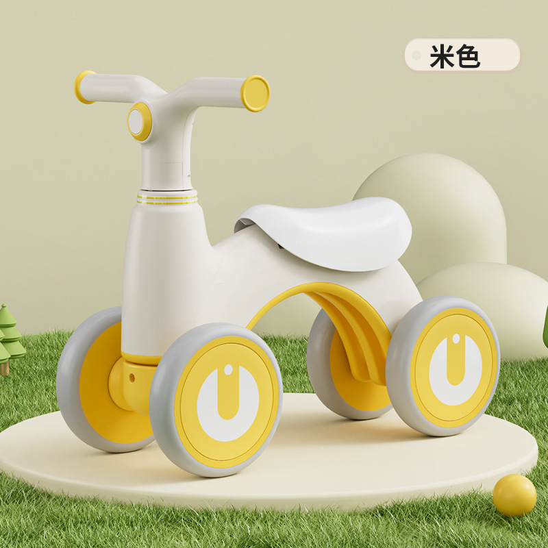 2024 Most hot sale baby four wheels Light Electric Scooter new design plastic kids toy car for sale