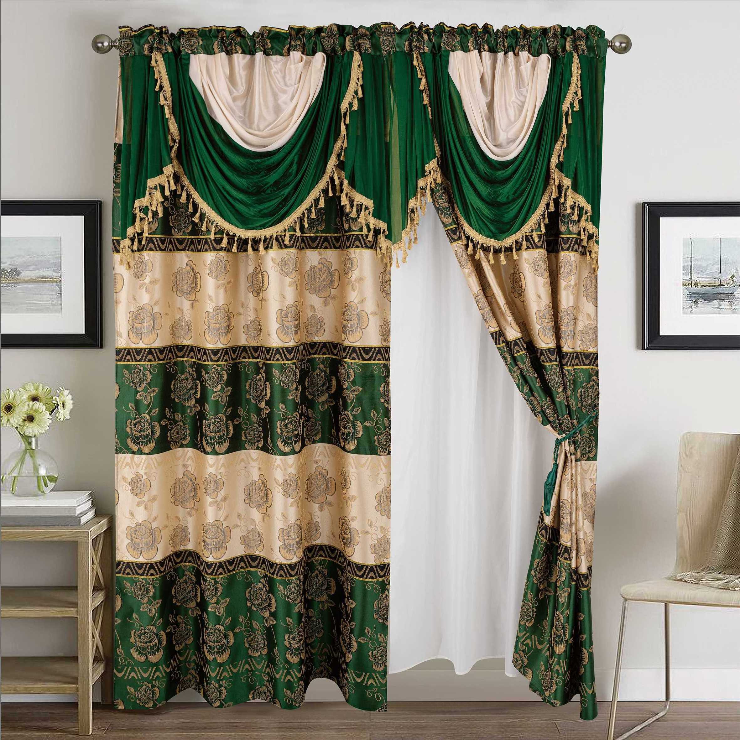 new patter  double layer curtain  panel luxury european style window curtain