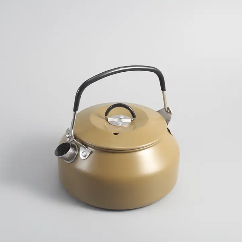 SOLO WILD wholesales portable stainless steel kettle outdoor camping kettle 1L tea kettle