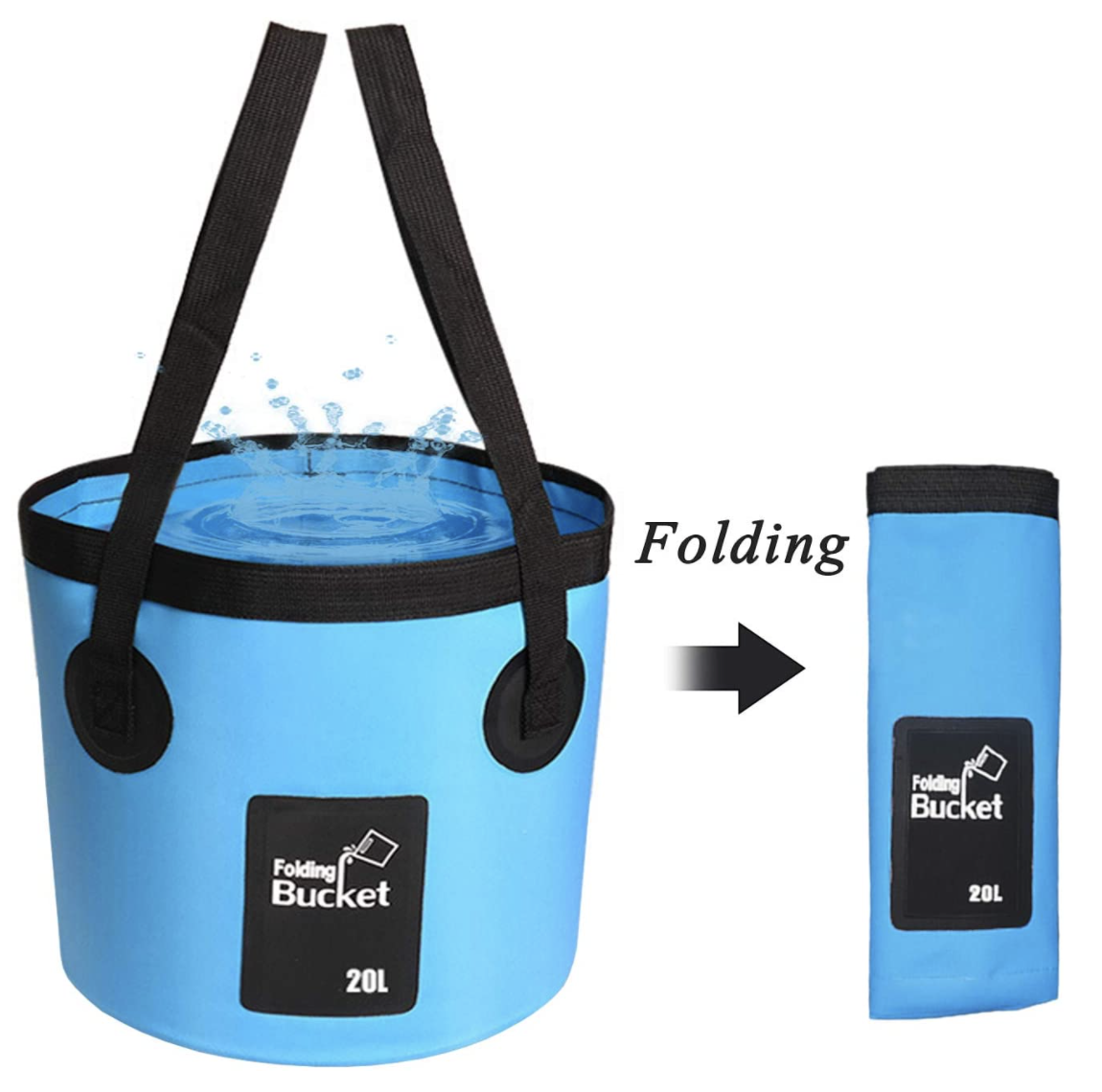 Outdoor Multifunctional fishing storage travel camping folding collapsible water bucket water bucket for camping